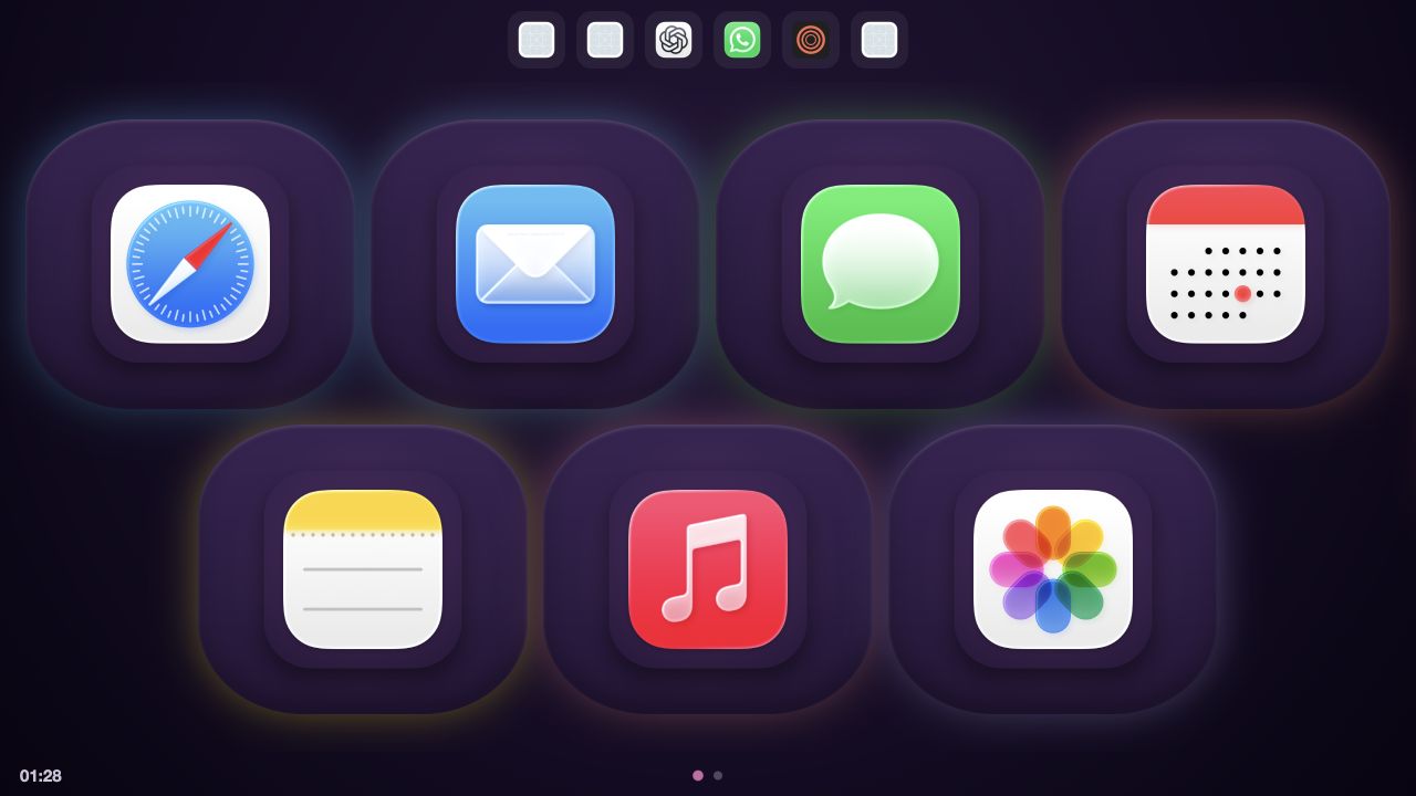 DeckPad Classic layout in the Dusk skin