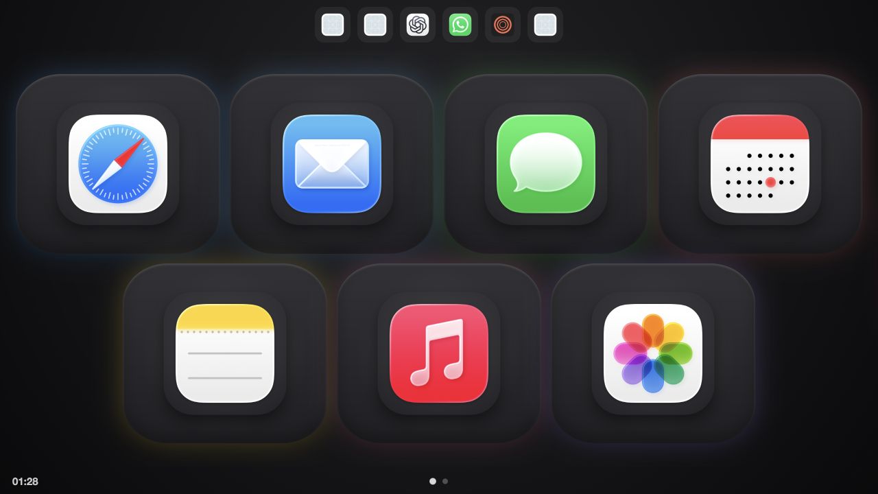 DeckPad Classic layout in the Graphite skin